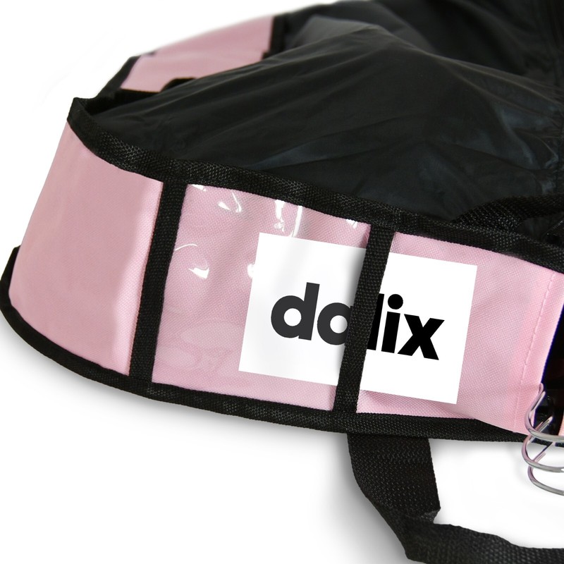 DALIX 60" Professional Garment Bag Cover Suits Pants Gowns Dresses Fold Pink gallery