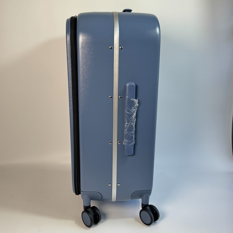 Mixi Design Aluminum Frame Suitcase Checked Luggage 24" - Sapphire Blue gallery