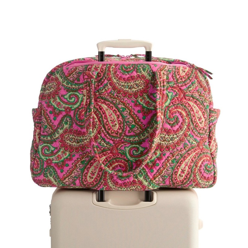 Vera Bradley Capri Pink Large Weekender Travel Bag Carry-on NWT gallery