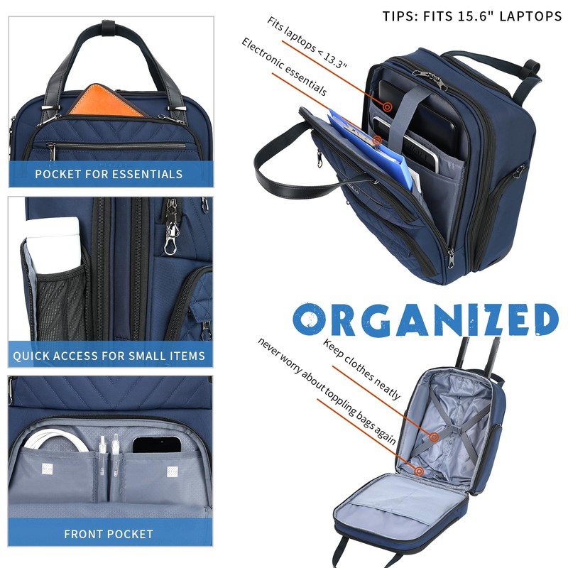 Carry On Underseat Multi-functional, 16-inch Underseater Lightweight Overnigh... gallery