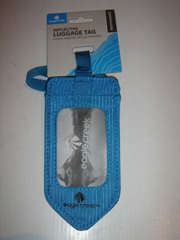 EAGLE CREEK Reflective Luggage Tag BLUE – EC0A340W NEW EC0A34OW153