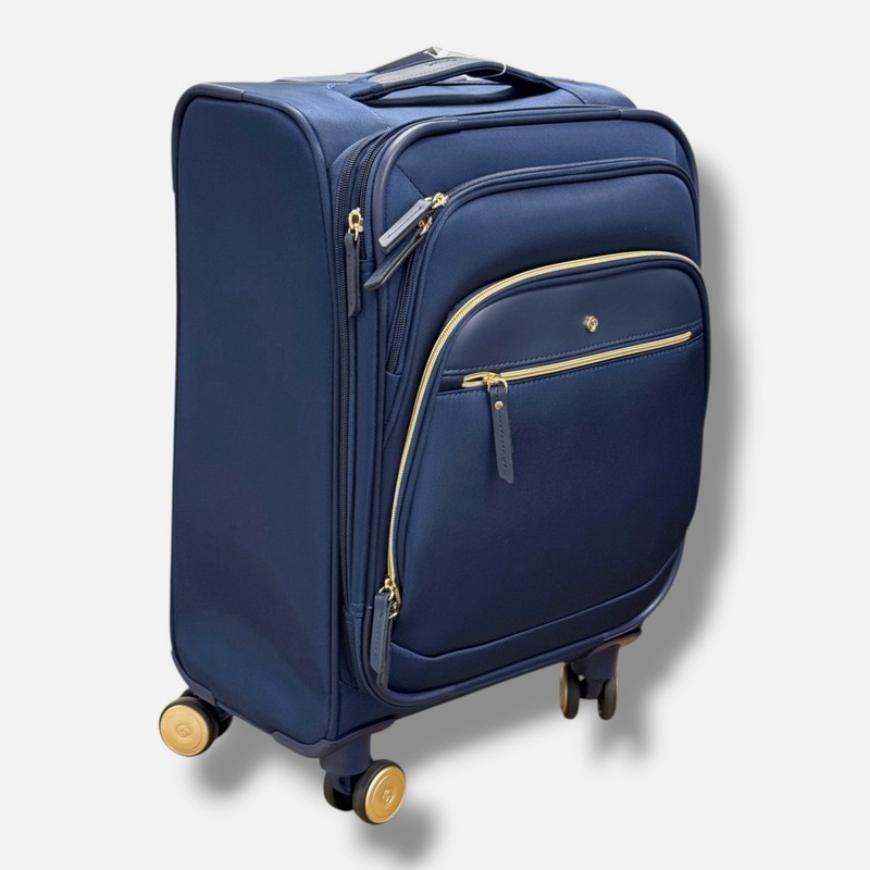 Samsonite Blue Mobile Solutions Expandable Luggage Carry-on Spinner Suitcase 19" gallery