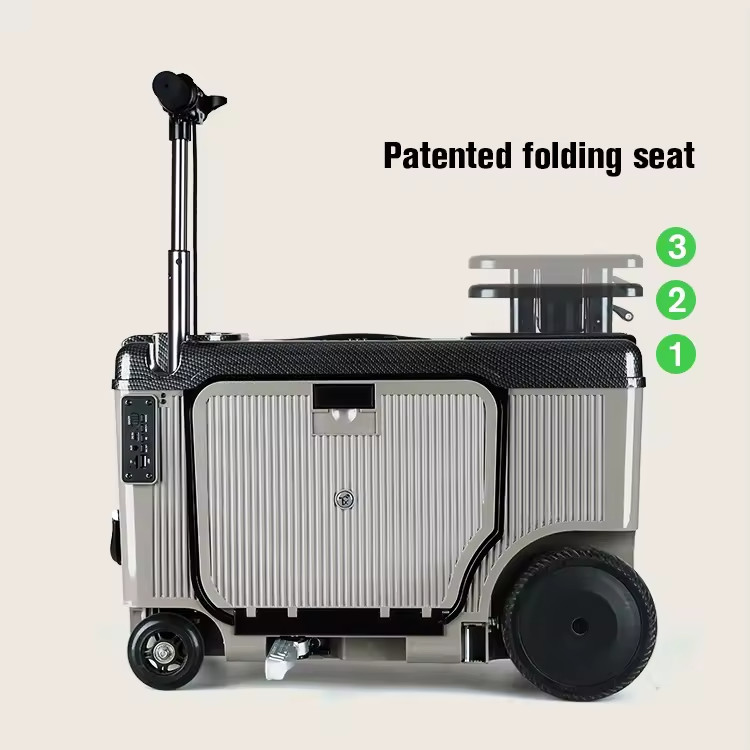 Smart Ride-On Suitcase for Elderly/Kids - 8km/h, 150kg Load, Cabin-Friendly ( gallery