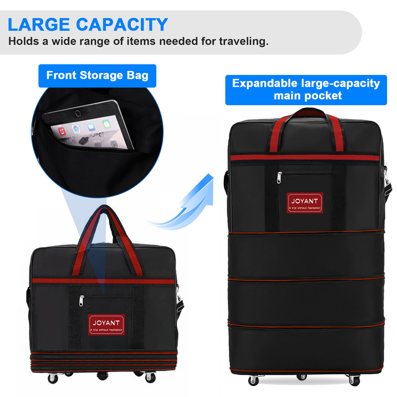 Expandable Duffle Luggage Bag 1200D Foldable Travel Bag 32"/42" w/Rolling Wheels gallery