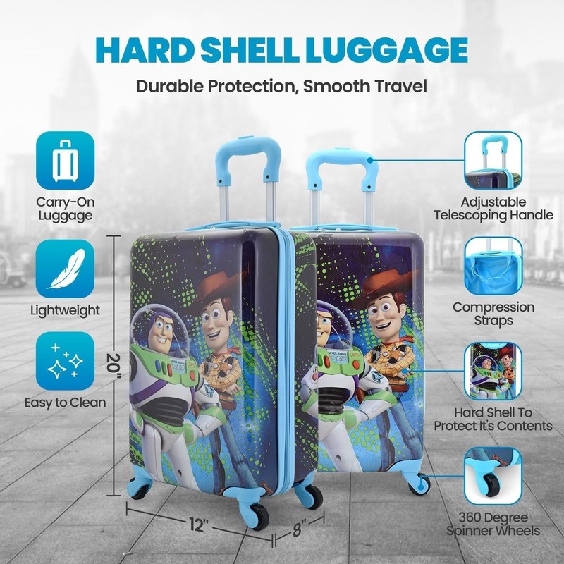 Disney Character 20" Hardshell Luggage - Toy Story, Stitch and more! gallery