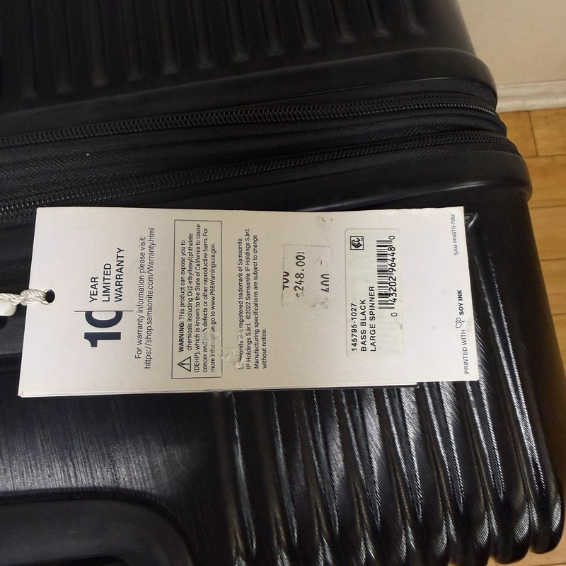 Samsonite 28" Spinner Hardcase Suitcase Bass Black Solid 28 X 20 X 13 gallery