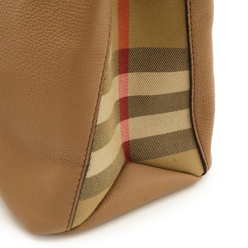 Pre-Owned BURBERRY House Check Nova Check Handbag 2WAY Shoulder Bag gallery