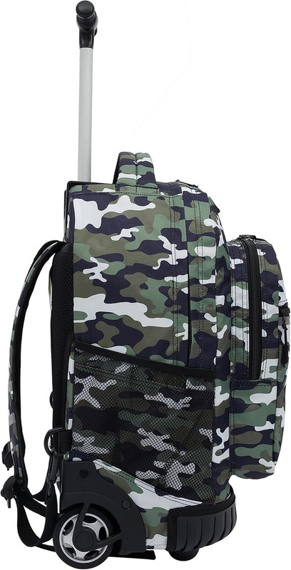18" Rolling Backpack with Shoulder Straps, Camo gallery