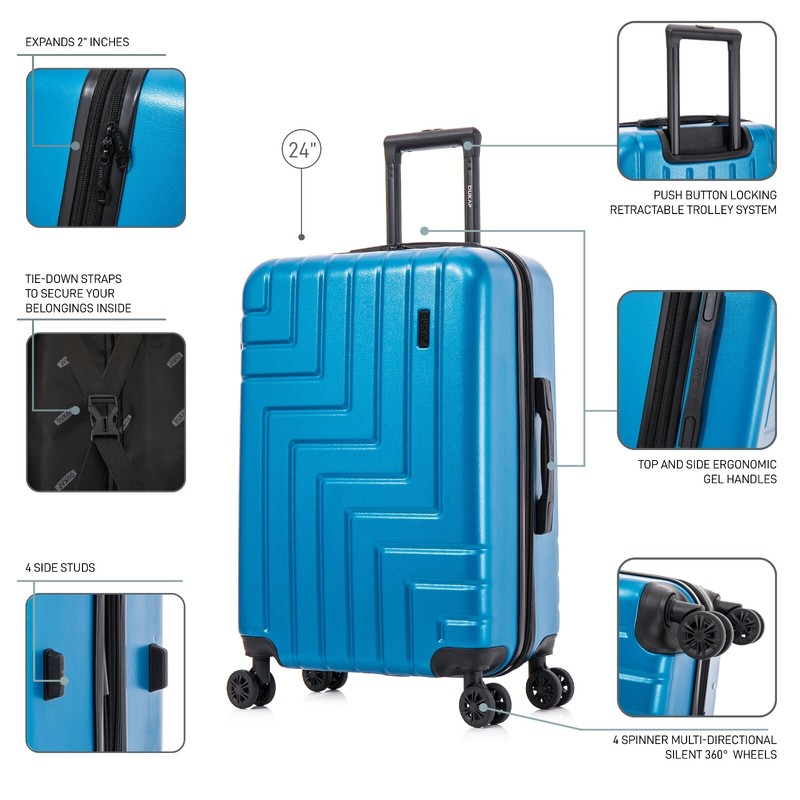 DUKAP Zahav 24" Hard Shell Medium Luggage Spinner Wheel Expandable Suitcase gallery