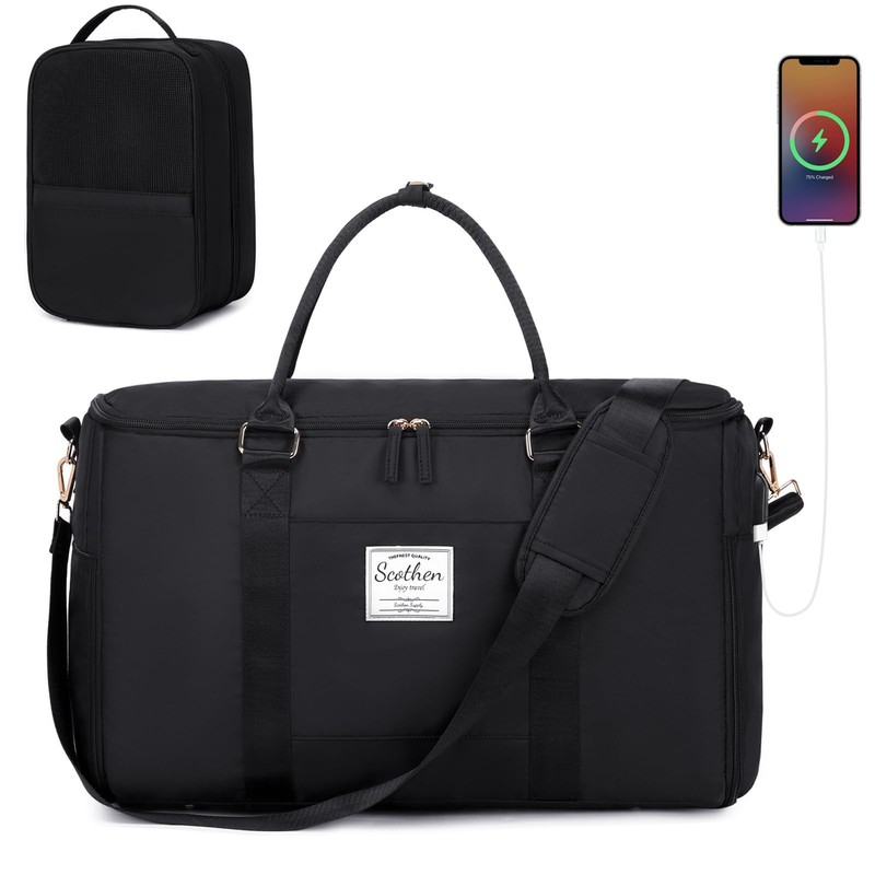 Convertible Travel Garment Bag,Carry On Garment Duffle Bag with Toiletry and …