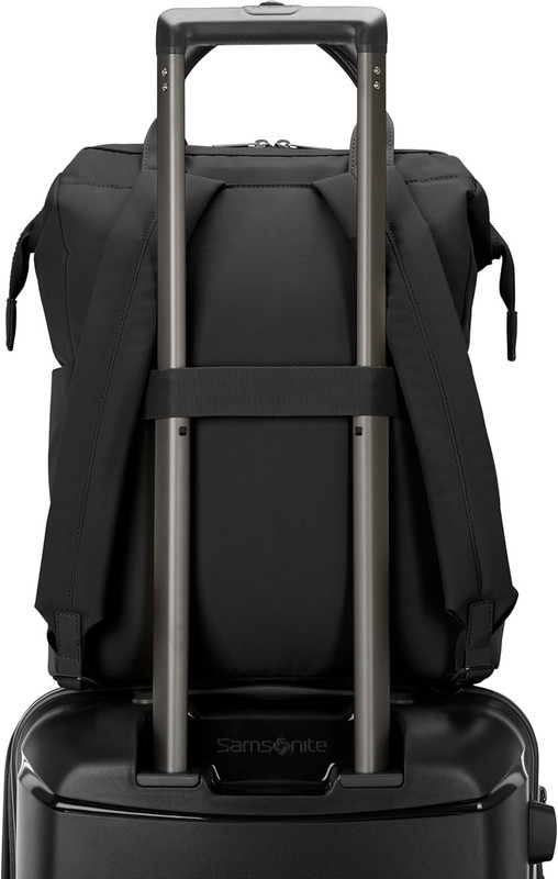 NEW Samsonite Better than Basic Backpack, Convertible - Black (16" x 13" x 6") gallery