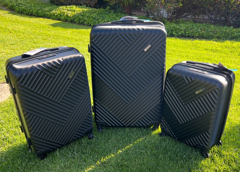 Luggage Set 3 Piece Expandable Spinner Suitcase W/ Combination Lock 20″24″28″in