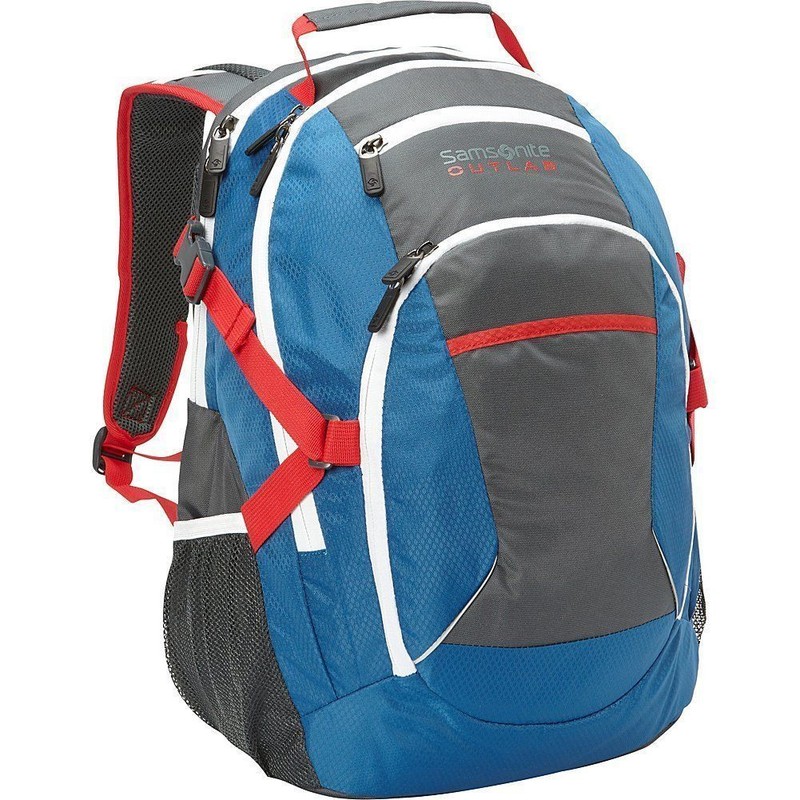 Samsonite 75590-291 Outlab Grouper Backpack Multipurpose Backpack Blue/White/Red