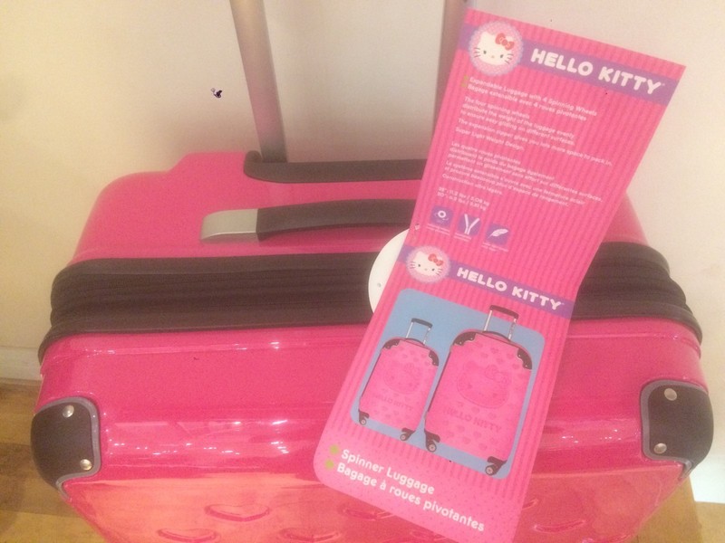 Hello Kitty Hardshell Rolling Luggage Case, 28 " - Embossed Pink gallery