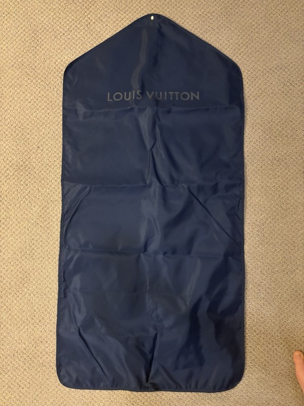 Louis Vuitton Dark Blue Canvas Garment Travel Bag (47” x23”)
