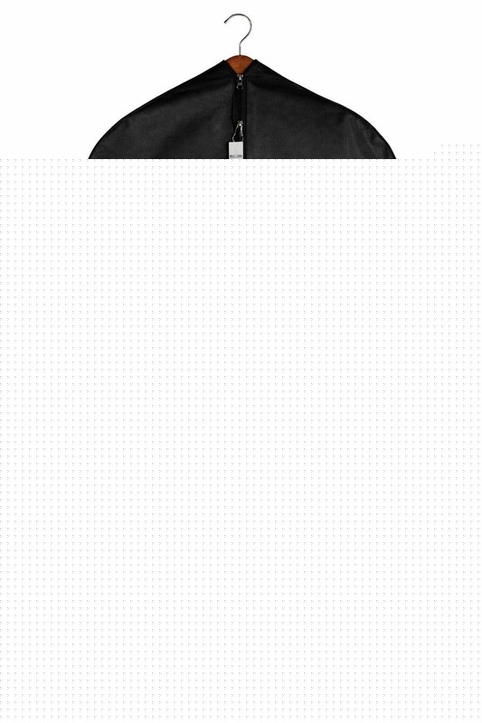 Travel Garment Bag Lightweight Water-Resistant Material Black Zipped Travel S…