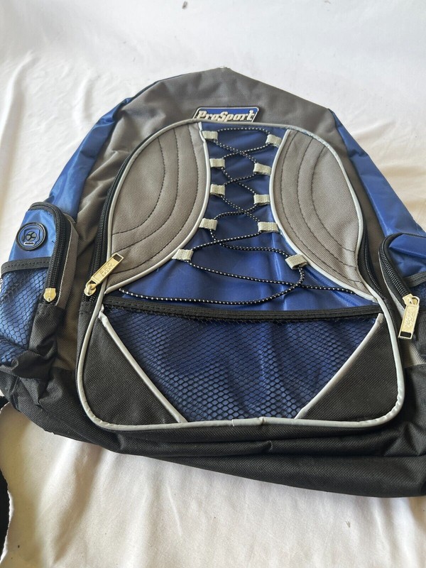 New Pro Sport 17 Inch Pro Sport Backpack Blue Black Shoulder Bag
