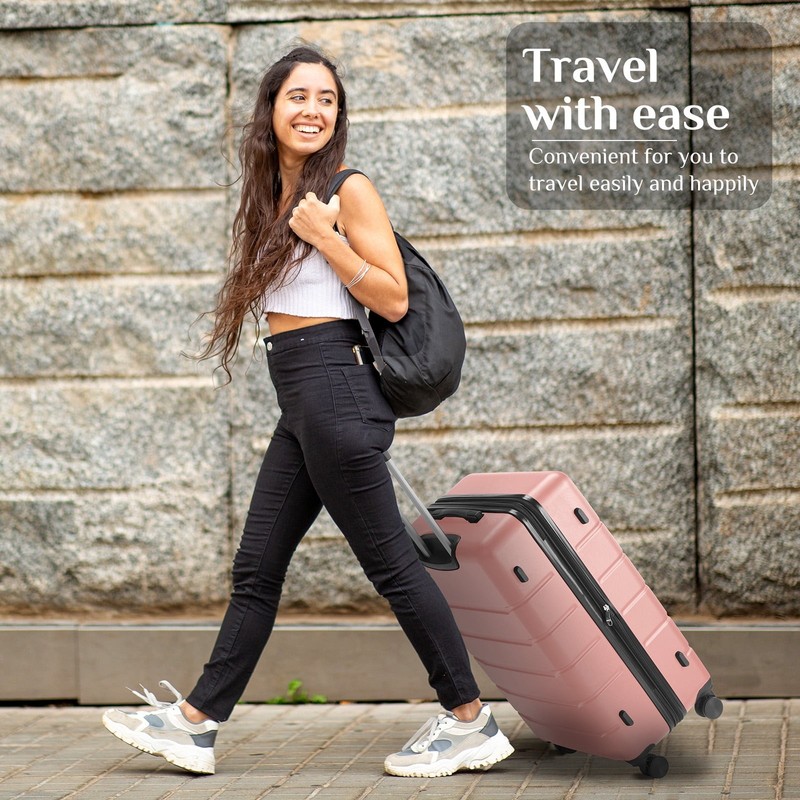 DUMOS HOME Hard Shell ABS Suitcase with TSA Lock,Lightweight Expandable Suitcase gallery