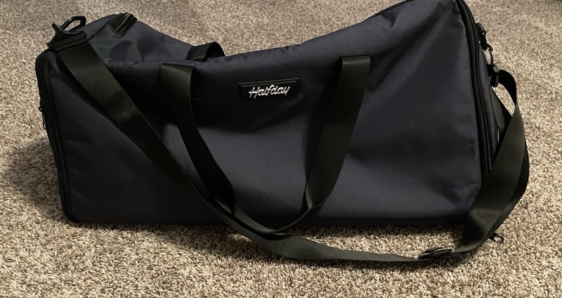 Halfday 2-in-1 Garment Duffel Weekender Bag 45L Pacific Blue Carry-On Travel