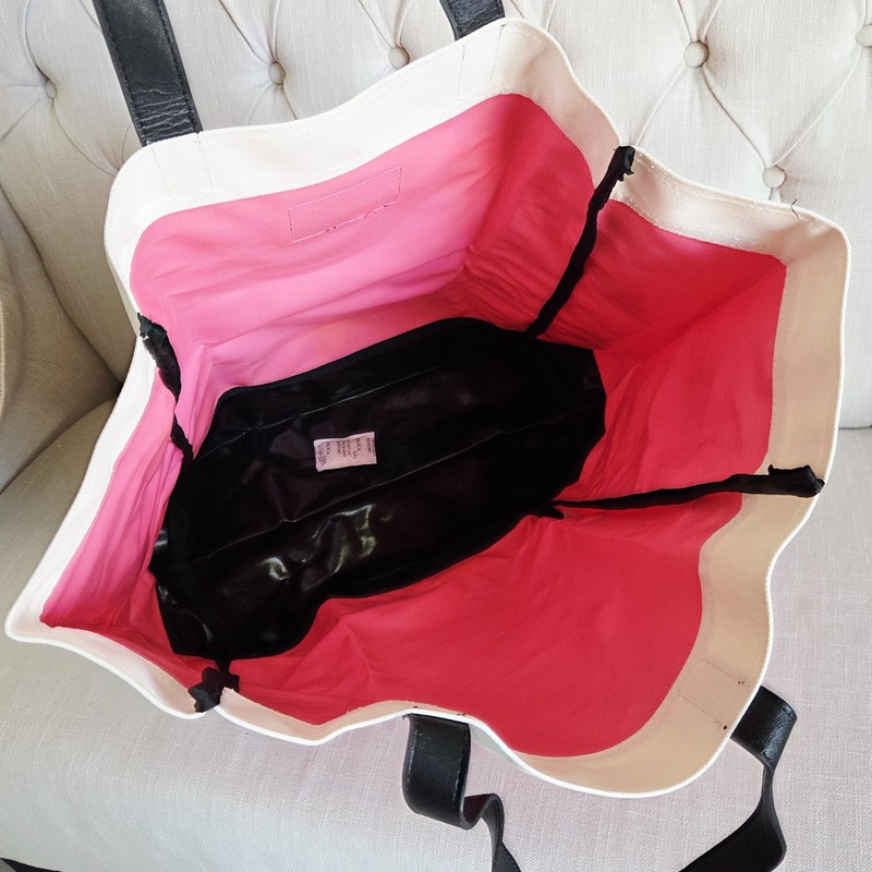 VICTORIA'S SECRET OVERSIZE BEACH TOTE WEEKENDER BAG NWT gallery
