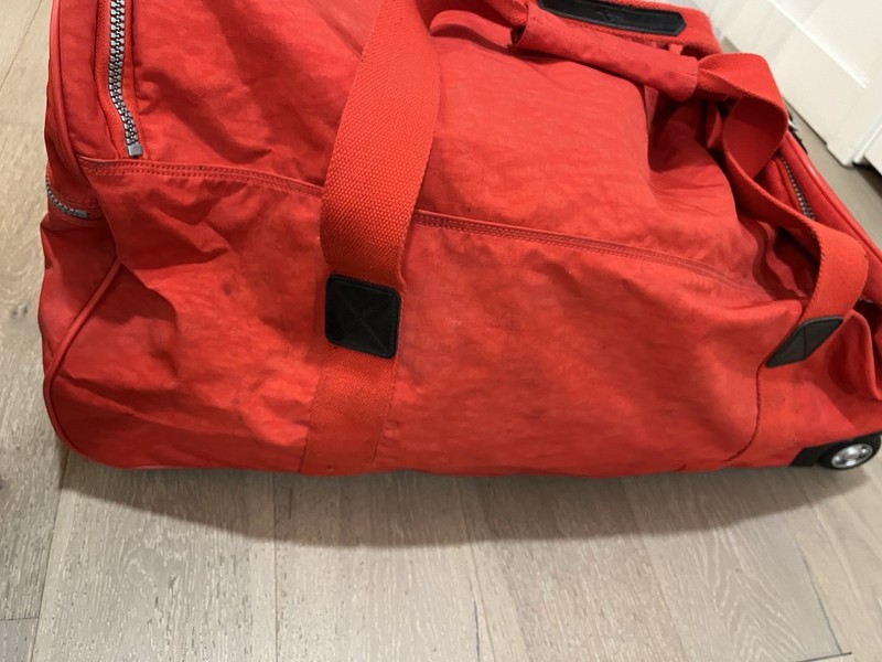Kipling Large Rolling Duffel Bag – Red – Travel Luggage – 28” gallery