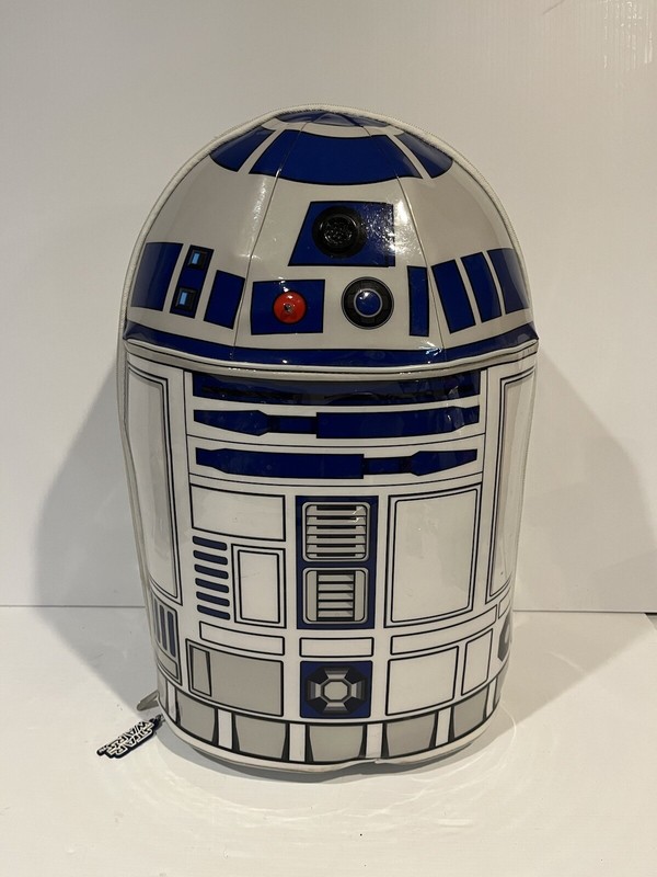 Disney Store Star Wars R2D2 Rolling Suitcase With Light And Sound Round