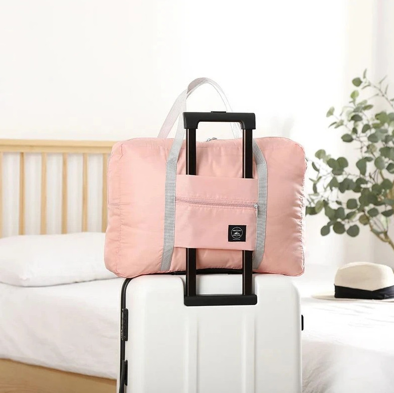 1pc Foldable Travel Duffel Bag Lightweight Carry On Weekend Bag for Airlines gallery