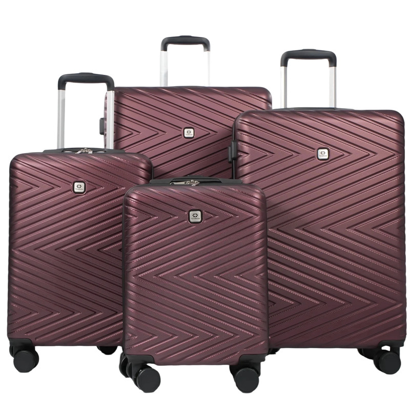 4 Piece Hardshell Luggage Set Hardside Lightweight Suitcase with TSA Lock Spinne