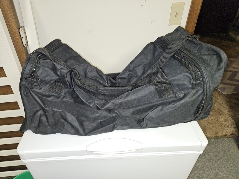 Protege 28″ Rolling Collapsible Travel Duffel Bag, Polyester, Black.