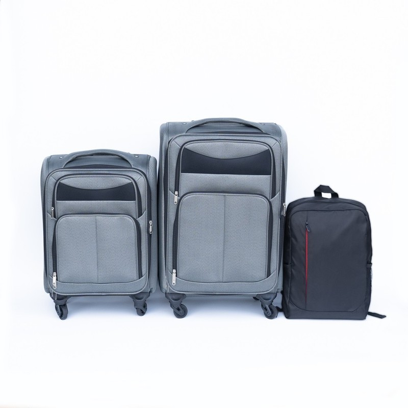 Softside Rolling Suitcase Set 20+24 Inch Oxford Fabric Trolley Luggage gallery