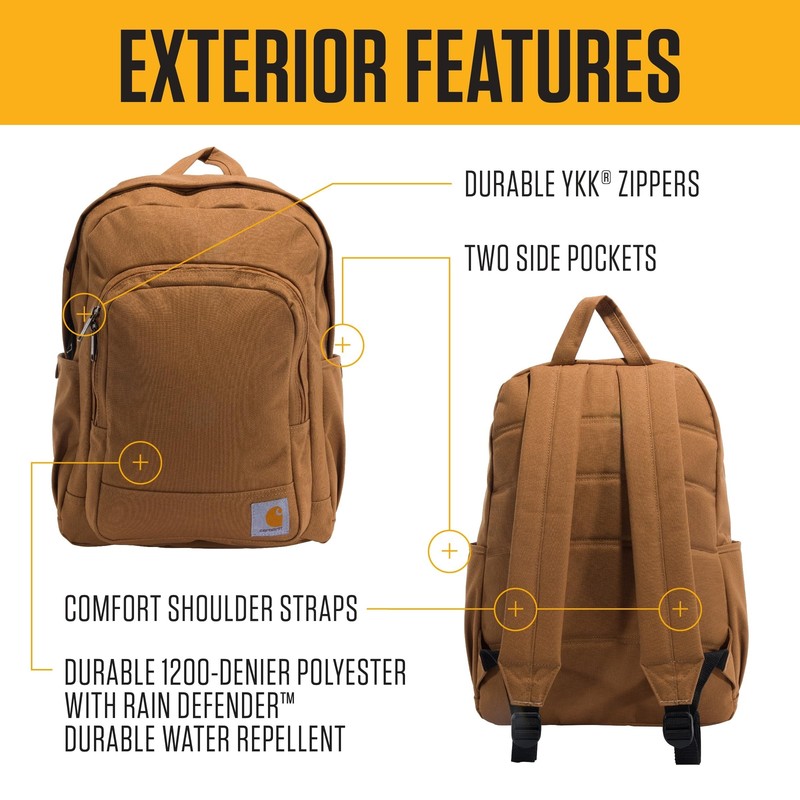 Carhartt 25L Classic Backpack, Durable Water-Resistant Pack W/ 15" Laptop Sle... gallery