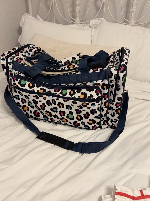 Weekend Overnight Bag For Travel, Colorful Leopard Print gallery