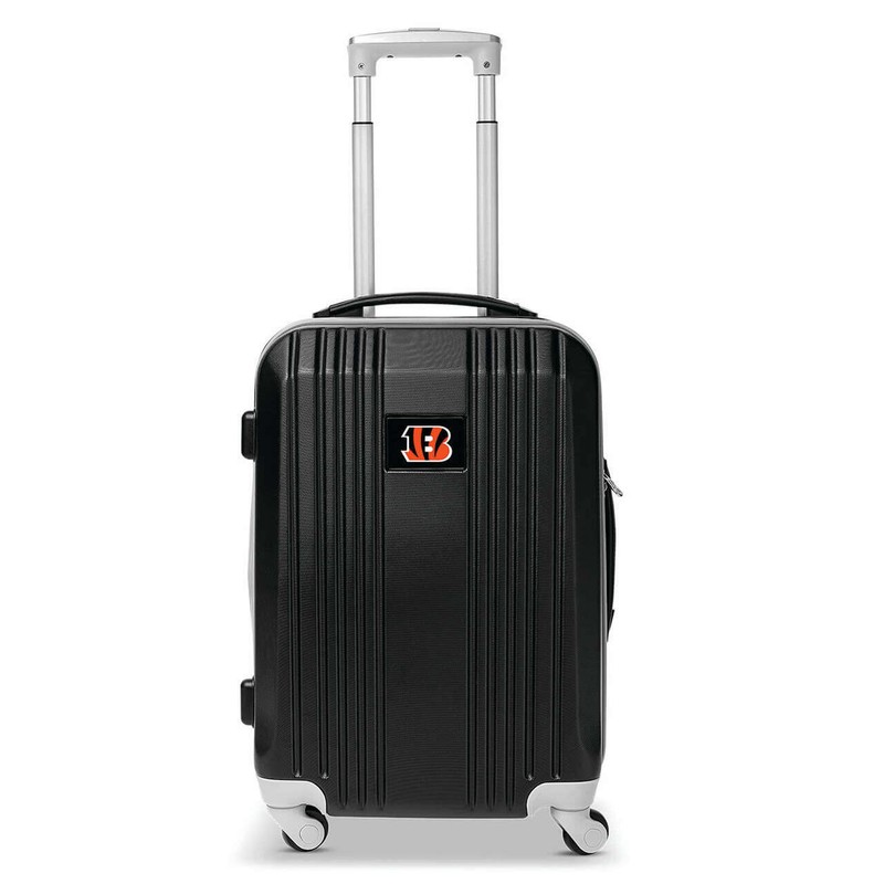 Bengals Carry On Spinner Luggage | Cincinnati Bengals Hardcase Two-Tone Luggage