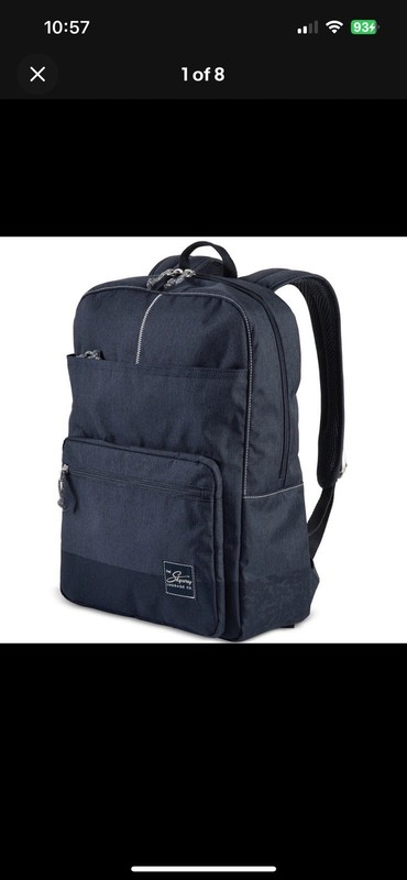 Skyway Luggage Co Rainier Collection Simple Backpack 16” Navy Blue New