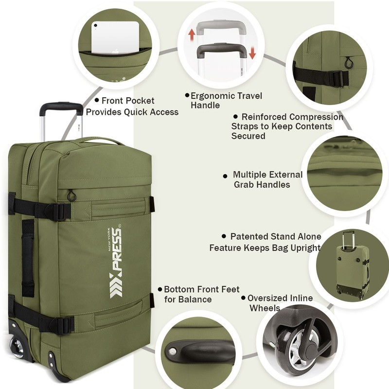 3 Piece Softside Luggage Set Heavy-Duty Water-Resistant Softshell Suitcase gallery