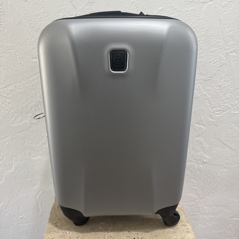 Tumi T-Tech 19” Carry-on Trip Suitcase Hardcase Spinner Luggage Silver Gray