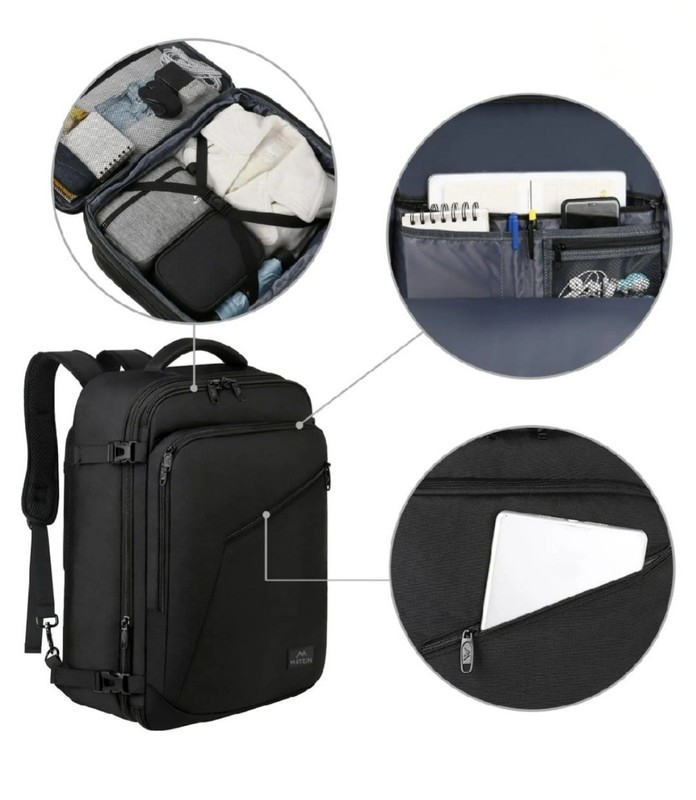 MATEIN Carry on Backpack, Extra Large Travel Backpack Expandable Airplane Approv gallery