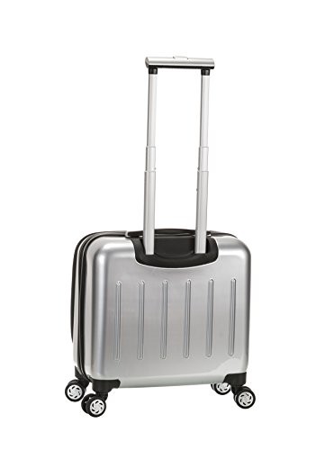 ROCKLAND REVOLUTION HARDSIDE ROLLING COMPUTER CASE 16"X9"X17" BF29 - SILVER gallery
