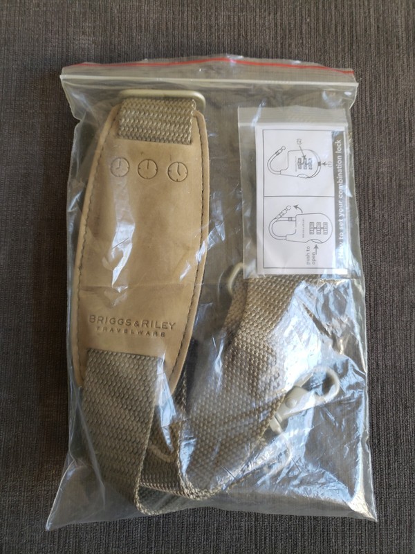 Briggs And Riley Luggage Replacement Strap and Lock Olive Green – Brand New!