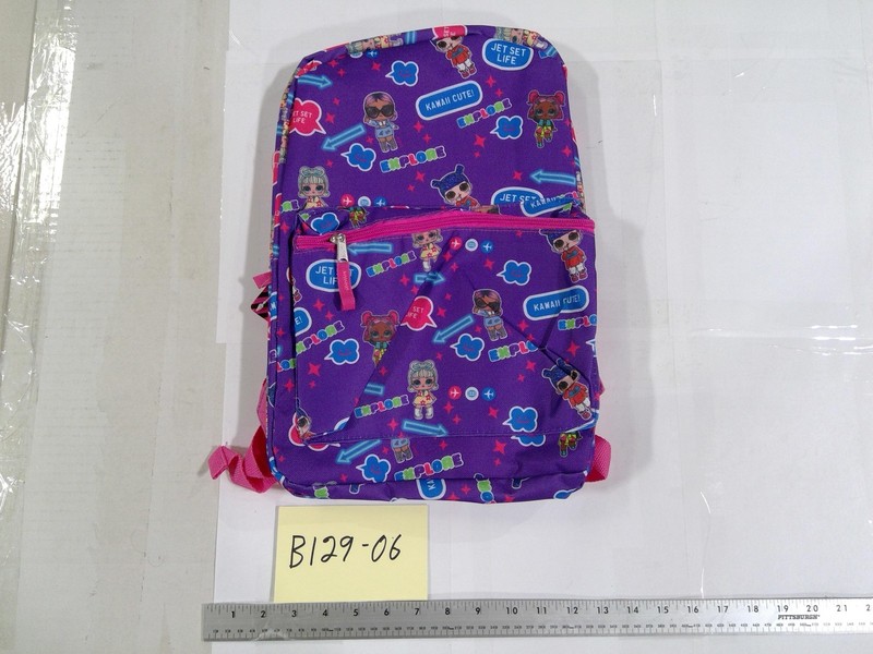 L.O.L. Surprise! Purple 15″ Girls Backpack Soft Case Adjustable Straps Kids Bag