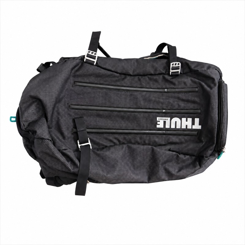 Thule Crossover 70L Duffel Bag Backpack Black Carry On Travel Gym Pack SafeZone