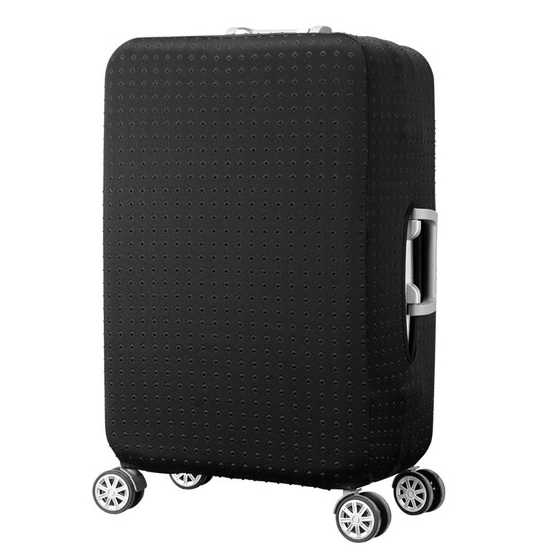 Water Resistant Print Trolley Case, Black, Size L: Fit 28-30 Inch Luggage