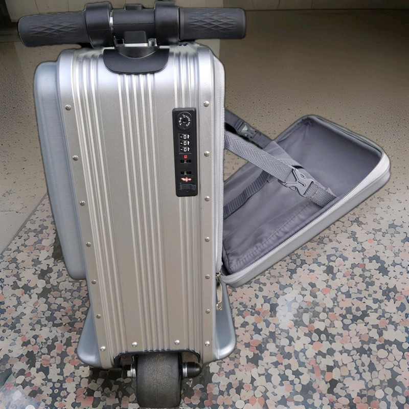 Airwheel SE3 MiniT Smart Rideable Suitcase Robot Luggage Silver With Charger gallery