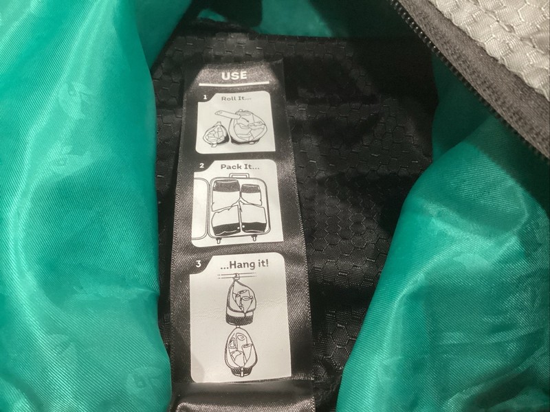 TRTL Grey Travel Bag - 15” X 9” One Main Compartment Full Zipper Opening gallery
