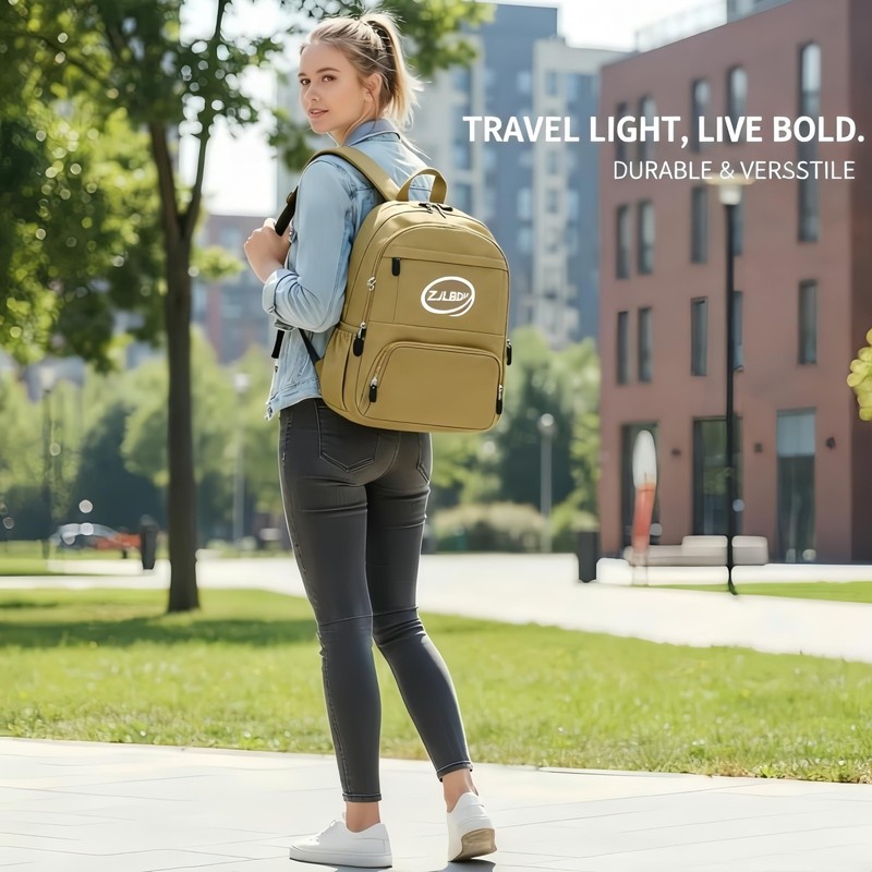 Classical Basic Travel Backpack, Water Resistant Bookbag, Travel, Multiple Co... gallery