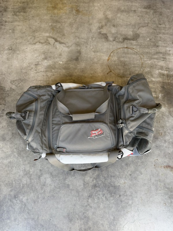 Fox Racing Shuttle Roller Gear Bag Gray/Red 32”x17”x16”
