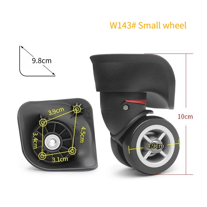 Luggage wheel replacement universal wheel accessory W142 # W143 # 79B black gallery