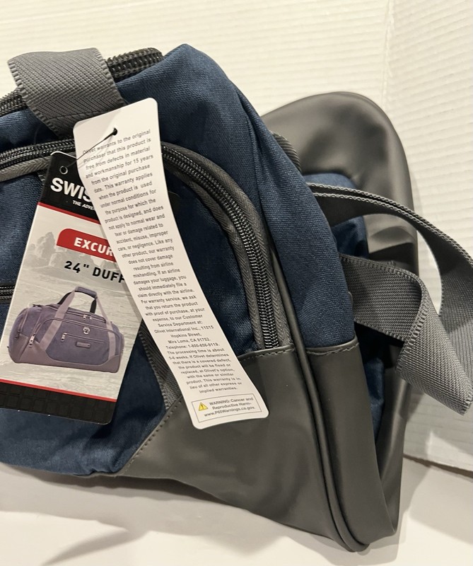 SwissTech + Excursion 24” Duffel Bag Navy/Grey NWT gallery