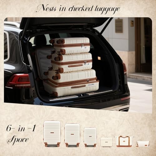 Lightweight Hardshell Suitcase Set with Spinner Wheels, 6 Piece Luggage Set gallery