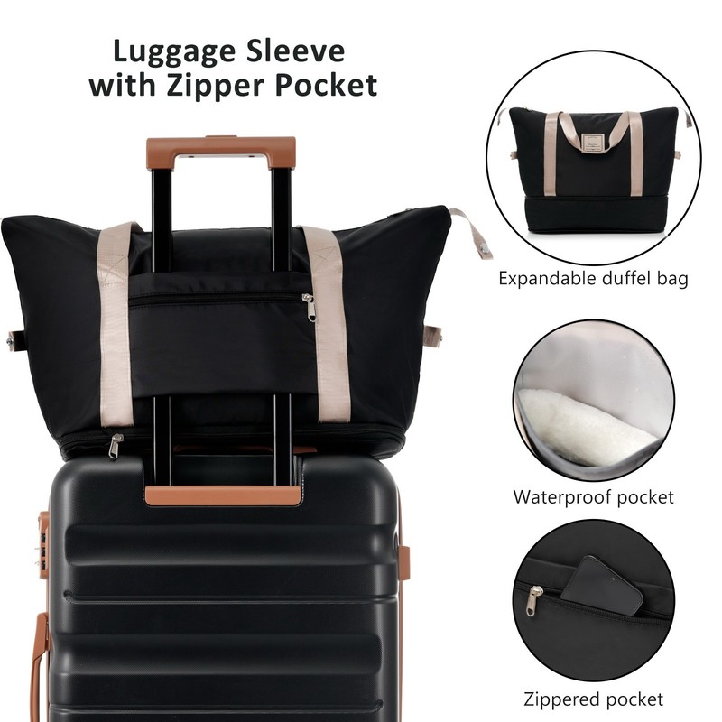 Hardshell ABS Luggage Set Durable Carry-On Suitcases Check-In Sizes for Travel gallery